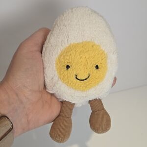 Happy Amuseable Boiled Egg Jellycat - Yellow & Cream Plush